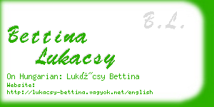 bettina lukacsy business card